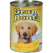 Gran Bonta Dog Canned Food with Chicken & Turkey  火鳳滑雞400g X 24 罐